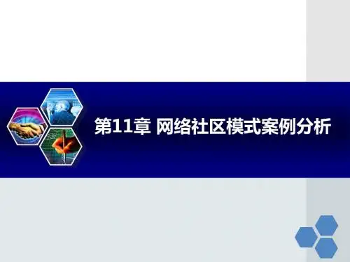 第11章网络社区模式案例分析