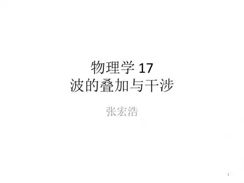物理学17-波的叠加与干涉