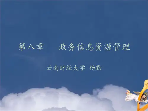 公共管理学政务信息资源管理课件