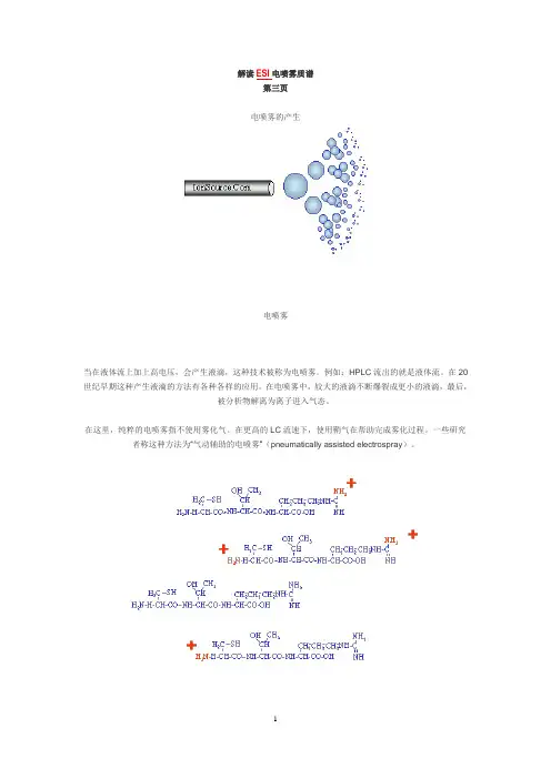 解读ESI电喷雾质谱