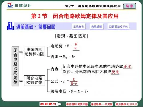 第七章第2节  闭合电路欧姆定律及其应用