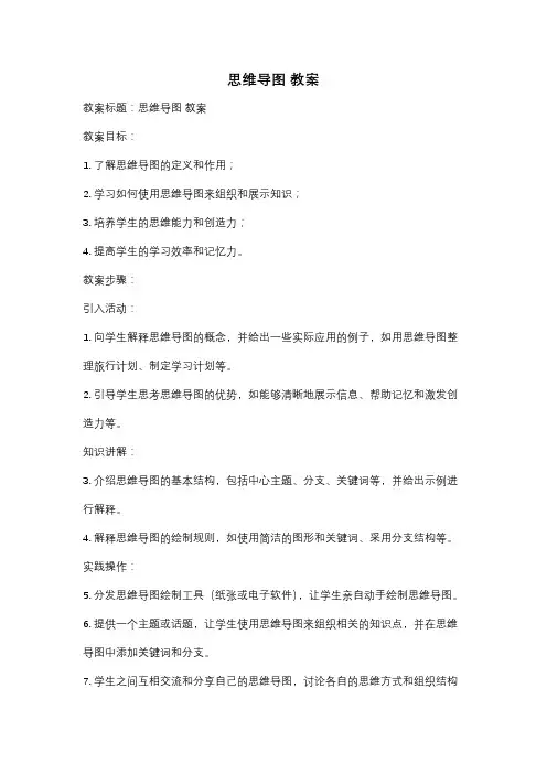 思维导图 教案