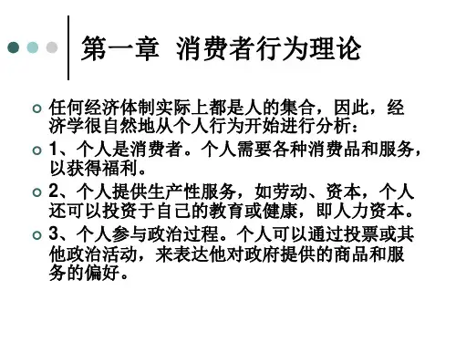 消费者行为理论