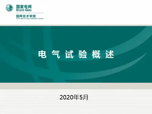 电气试验概述