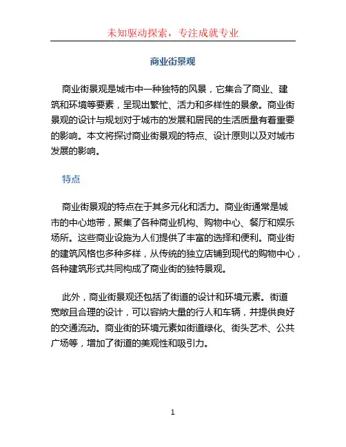 商业街景观
