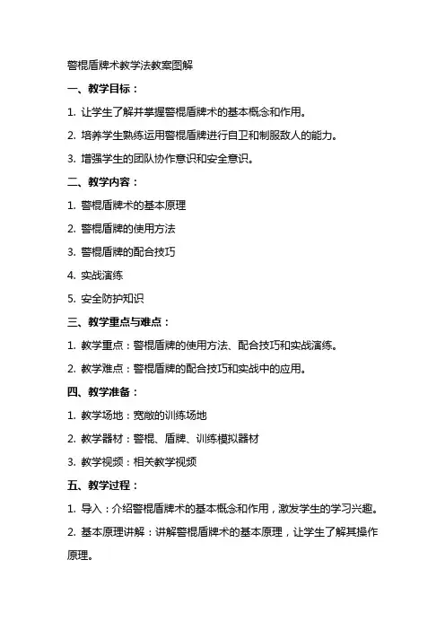 警棍盾牌术教学法教案图解