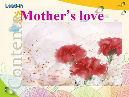 Unit1 text A mother27s letter to the world 图文