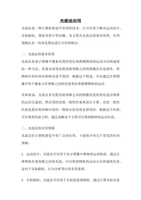 光流法应用