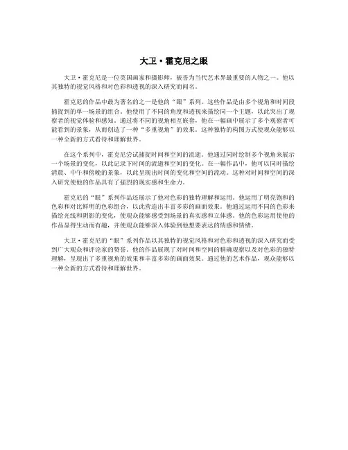 大卫·霍克尼之眼