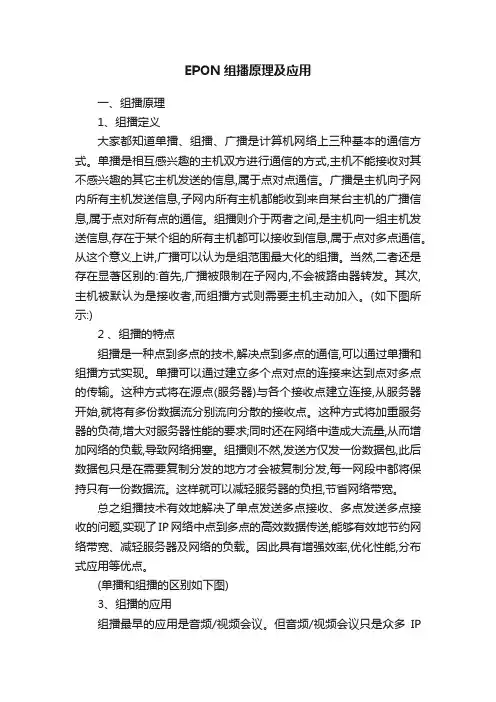 EPON组播原理及应用