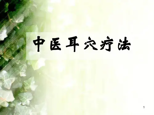 中医耳穴疗法PPT课件