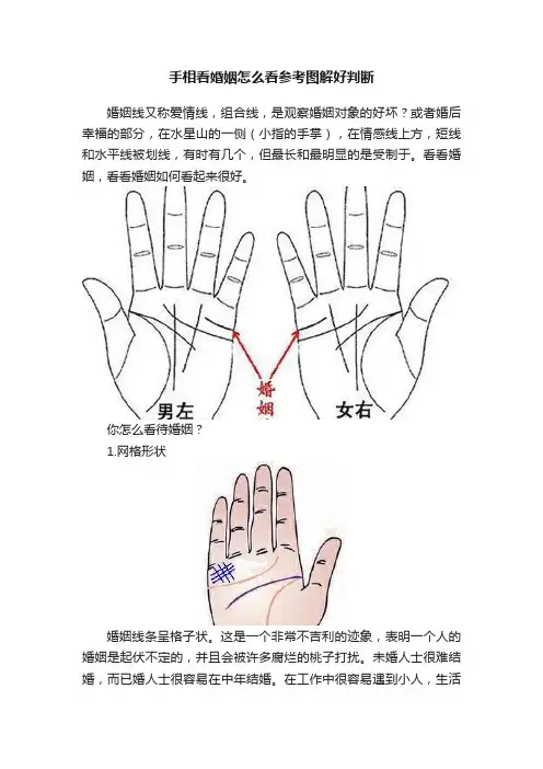 手相看婚姻怎么看参考图解好判断