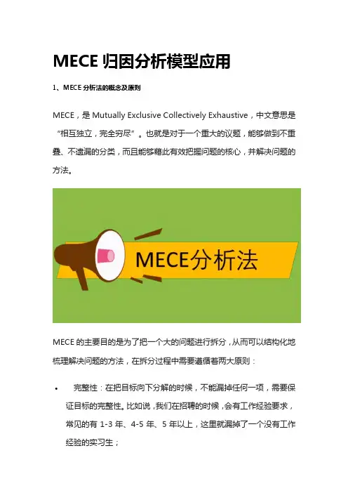 [全]MECE归因分析模型应用