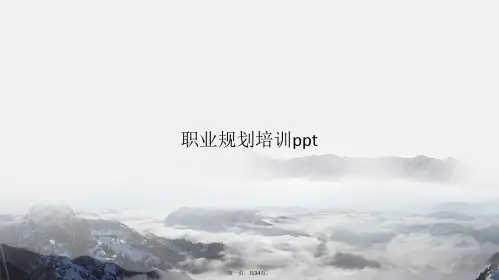 职业规划培训(共34张PPT)