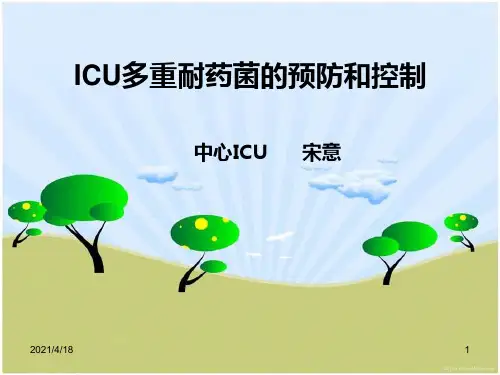 医学ppt--icu多重耐药菌的预防与控制