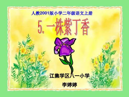 二年级语文上《识字2 一株紫丁香》68PPT课件 一等奖名师公开课比赛优质课评比