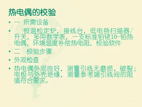 .04热工温度表计校验培训PPT优秀课件