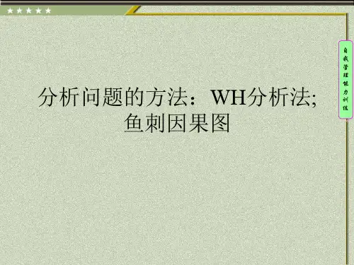 分析问题的方法：WH分析法;鱼刺因果图