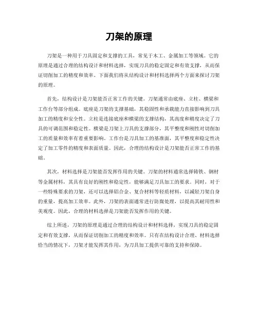 刀架的原理