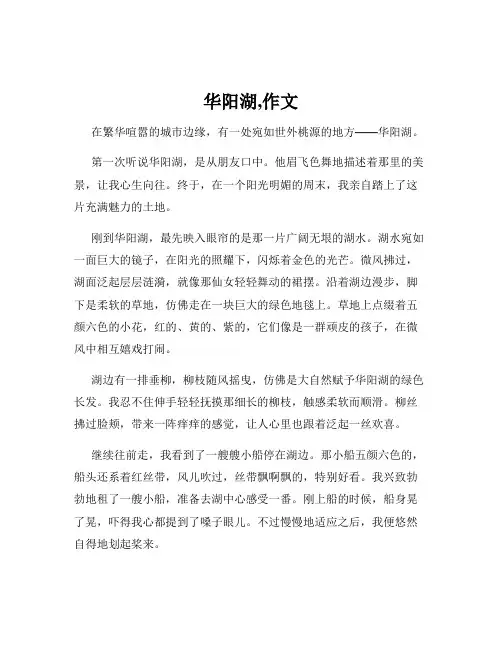 华阳湖,作文
