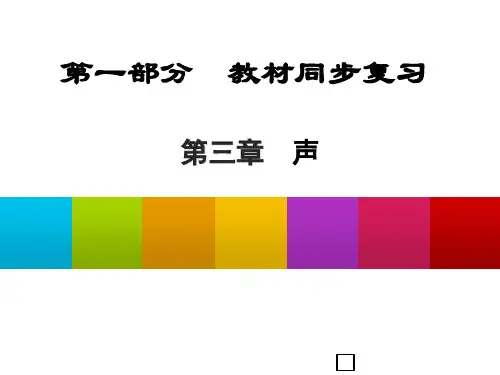 中考物理知识要点梳理复习课件3(第三章_声)