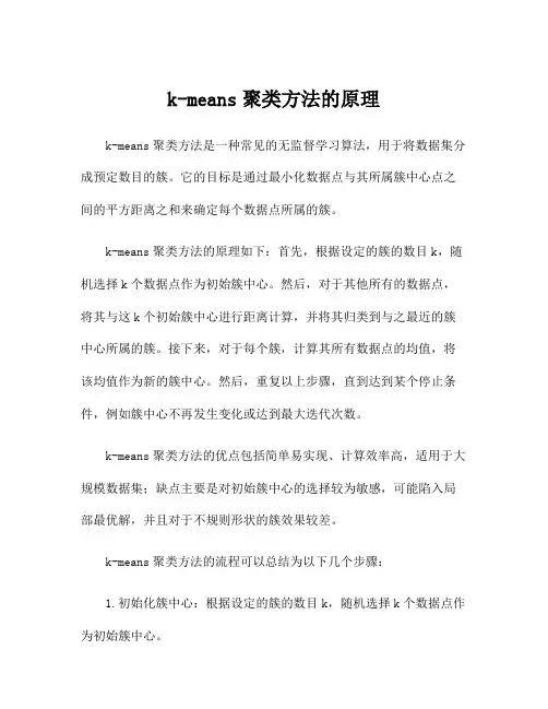 k-means聚类方法的原理