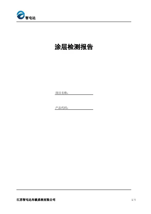 涂层检测报告