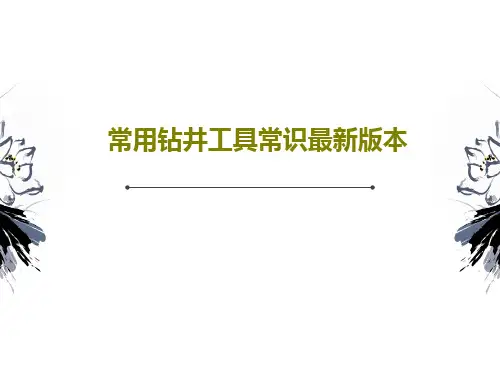 常用钻井工具常识最新版本共51页文档