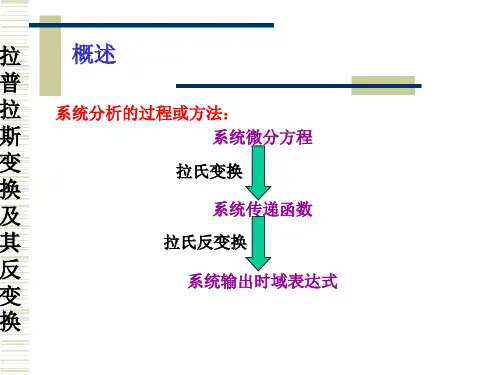 控制工程_2拉氏变换