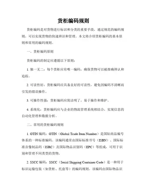 货柜编码规则