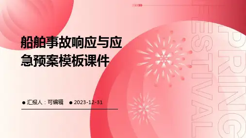 船舶事故响应与应急预案模板课件