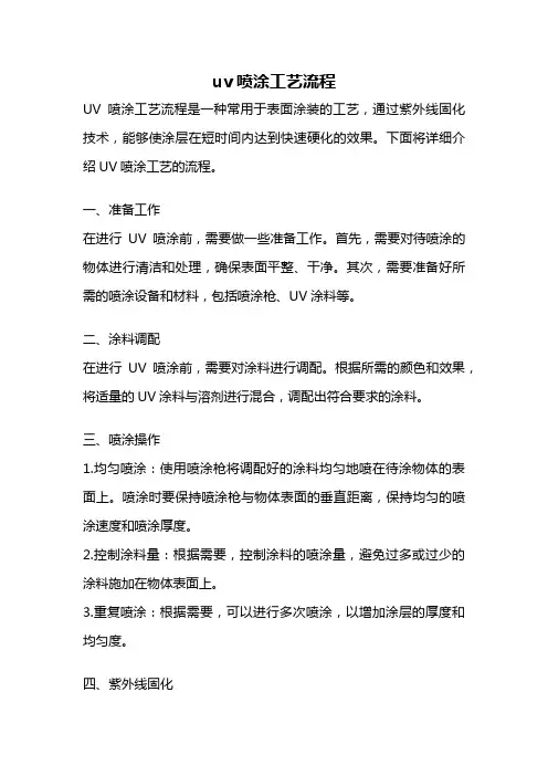 uv喷涂工艺流程