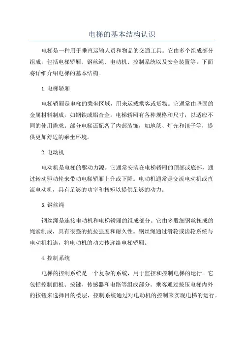 电梯的基本结构认识