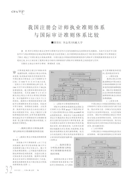我国注册会计师执业准则体系与国际审计准则体系比较