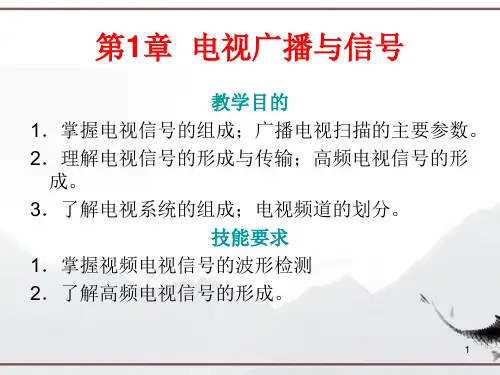 电视机原理与维修全套教学课件