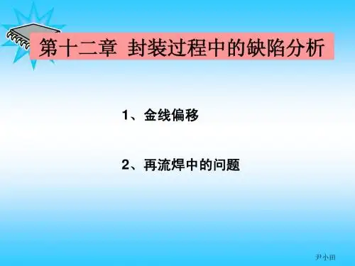 第十二章 封装过程中的缺陷分析