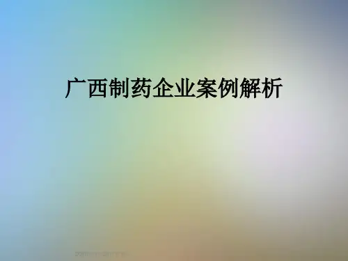 广西制药企业案例解析