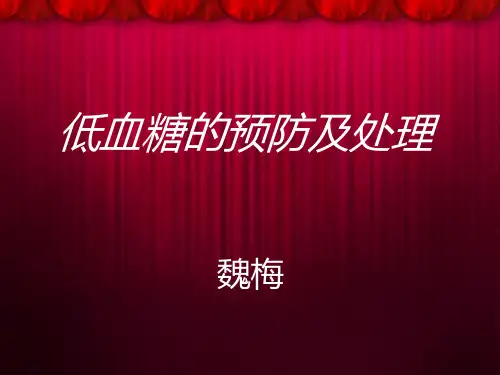 低血糖PPT课件