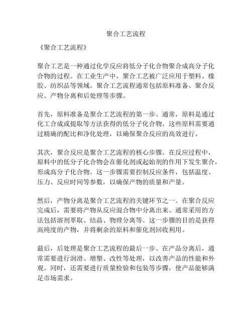 聚合工艺流程