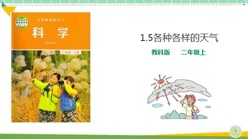 小学科学《各种各样的天气》优质课件
