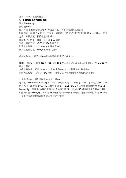 基质测量方法