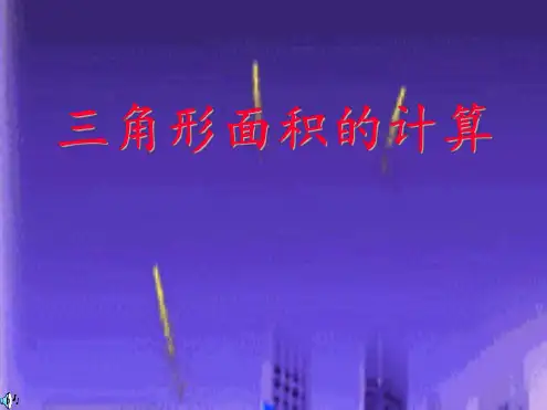 六年级数学三角形面积的计算
