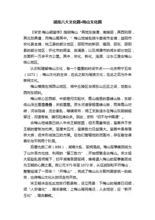 湖南六大文化圈·梅山文化圈