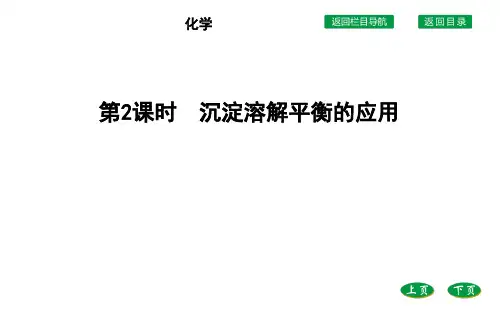 高中化学人教版2019选择性必修1课件第三章第四节第2课时沉淀溶解平衡的应用