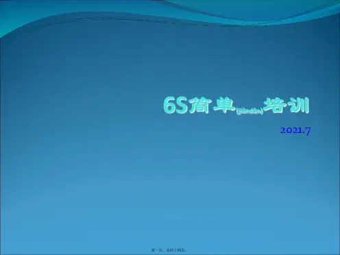 (ppt版)上药控股6S简单培训