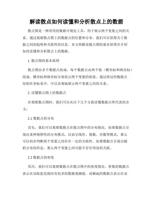 解读散点如何读懂和分析散点上的数据