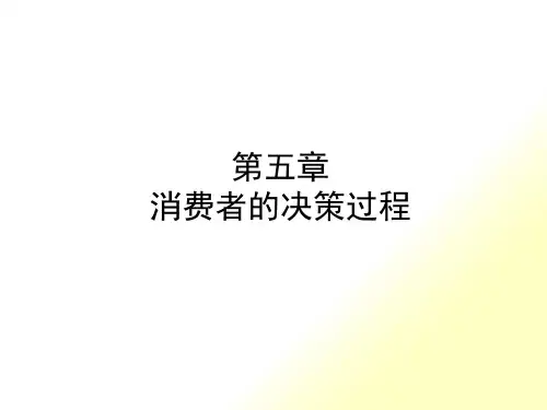 第5章-消费者的购买决策