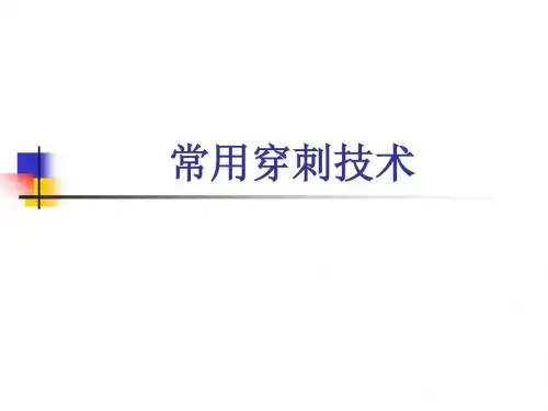 四大穿刺术-PPT精选文档