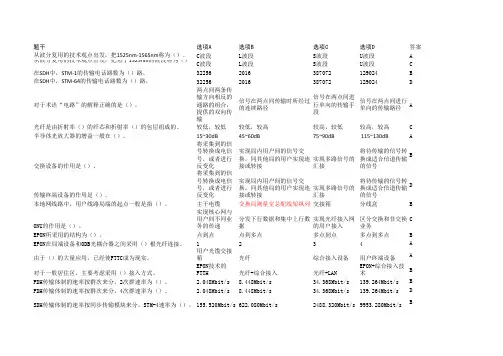线路维护题库