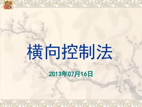 横向控制法